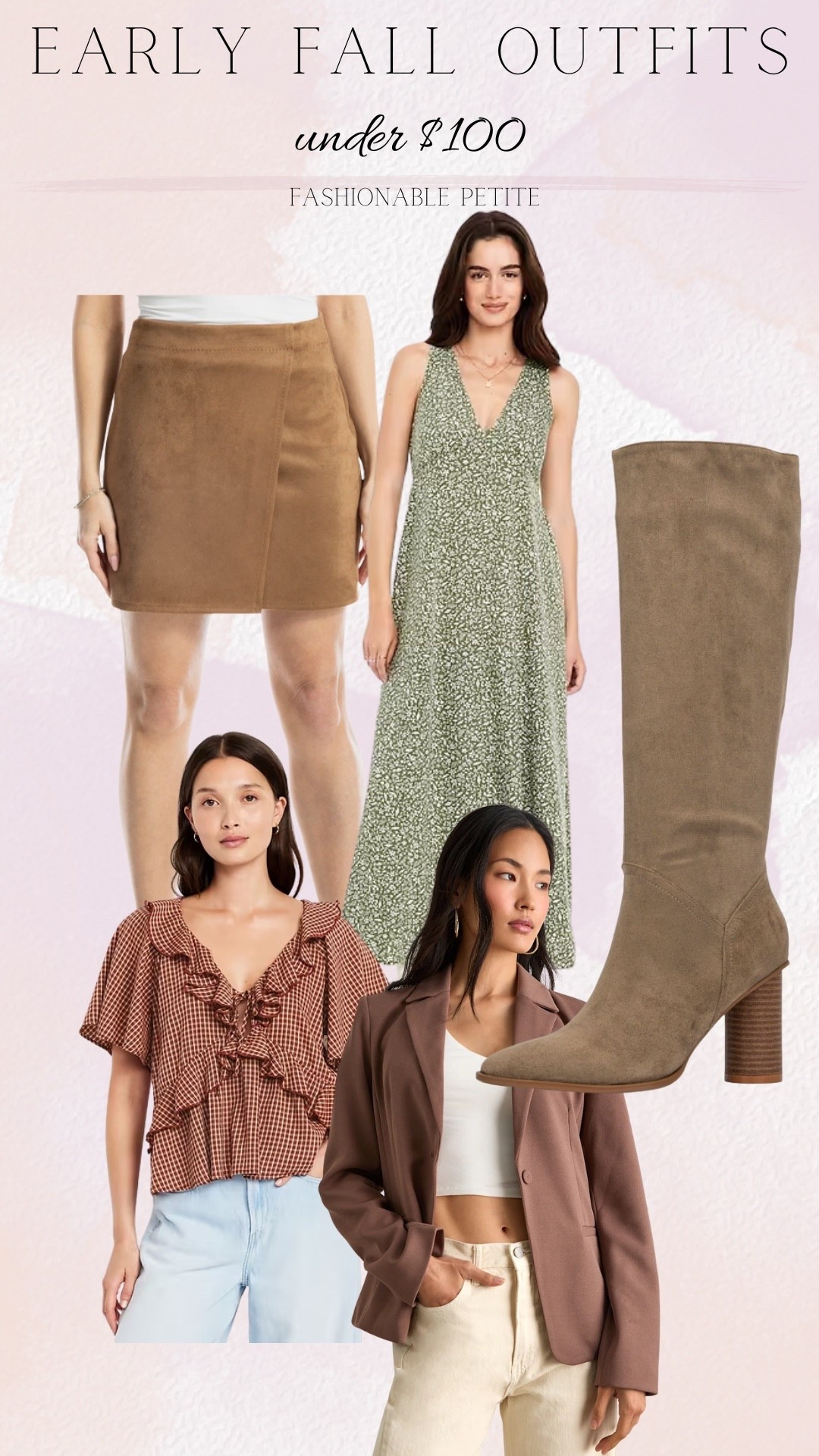 Early fall outfits including a faux suede skirt and gingham top! Fall outfits under $100.

Fall skirt, suede, tan blazer, old navy, fall outfits, fall dresses 


#LTKSaleAlert #LTKFindsUnder100