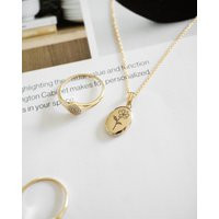 Cosmo Flower Oval Locket, 14K Gold Silver Locket Gifts, October Birth Flower | Etsy (US)