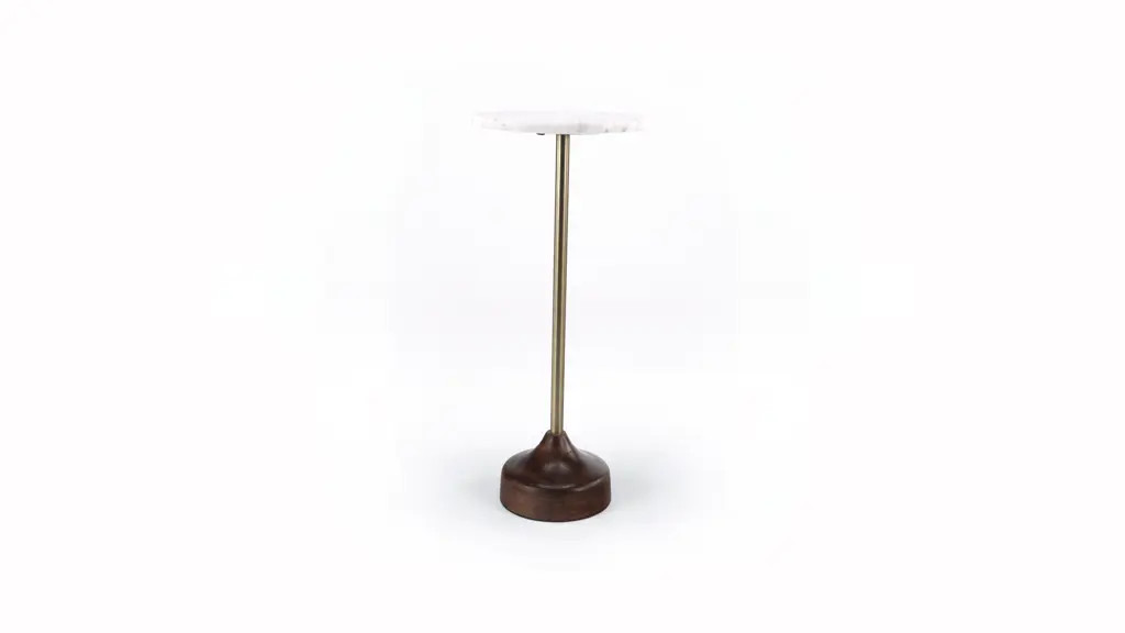 Better Homes & Gardens Aster Drink Table, White Marble | Walmart (US)