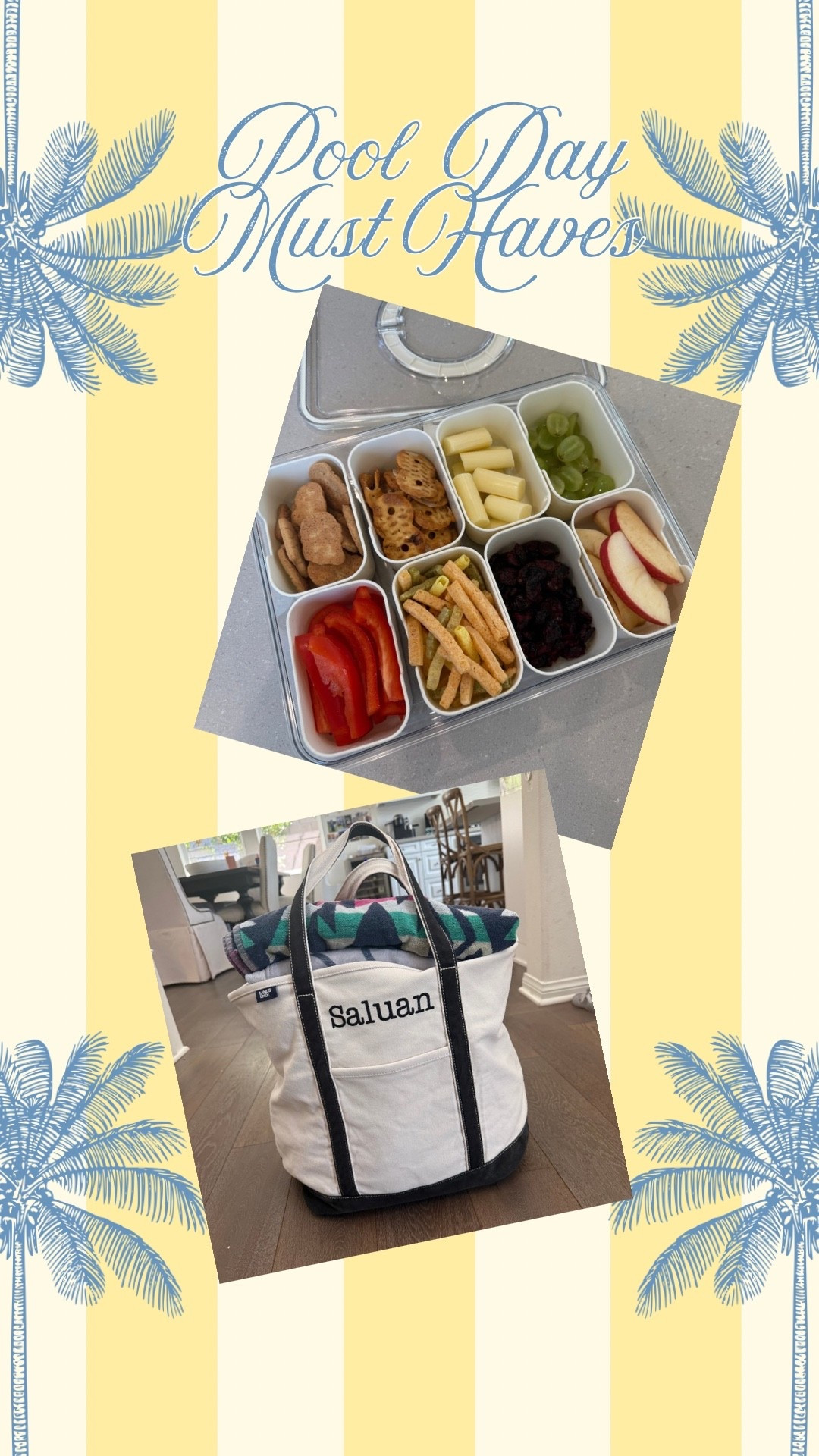 Pool Day Essentials ☀️💦 
I’ve had this XL zipper tote from LLBean for 4 years now and it has held up so well! Holds a ton! I ordered this snack box in the last Amazon sale and have been using it all summer! So nice for pool snacks 👍🏼 

LL Bean, pool bag, pool day essentials, snack box, Amazon, mom life, mom on the go, mom tote bag, personalized tote

#LTKmomlife #LTKdayinmylife #LTKSeasonal