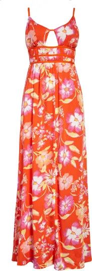 Wisteria Floral Sleeveless Maxi Dress, Spring Outfits, Spring Fashion | Nordstrom Rack