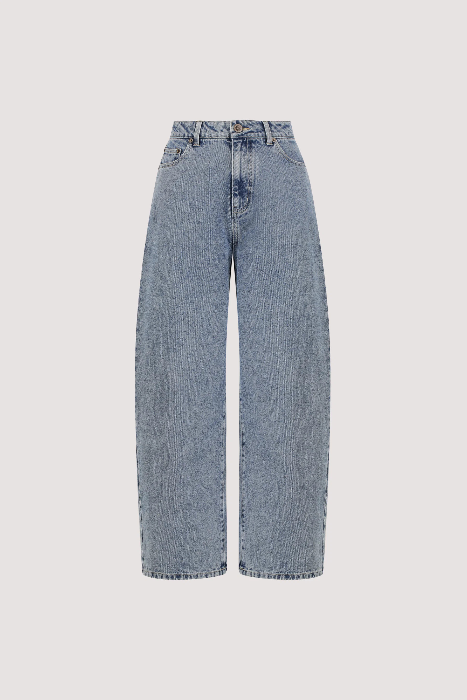FRANK MID BLUE RELAXED BARREL JEAN | DISSH
