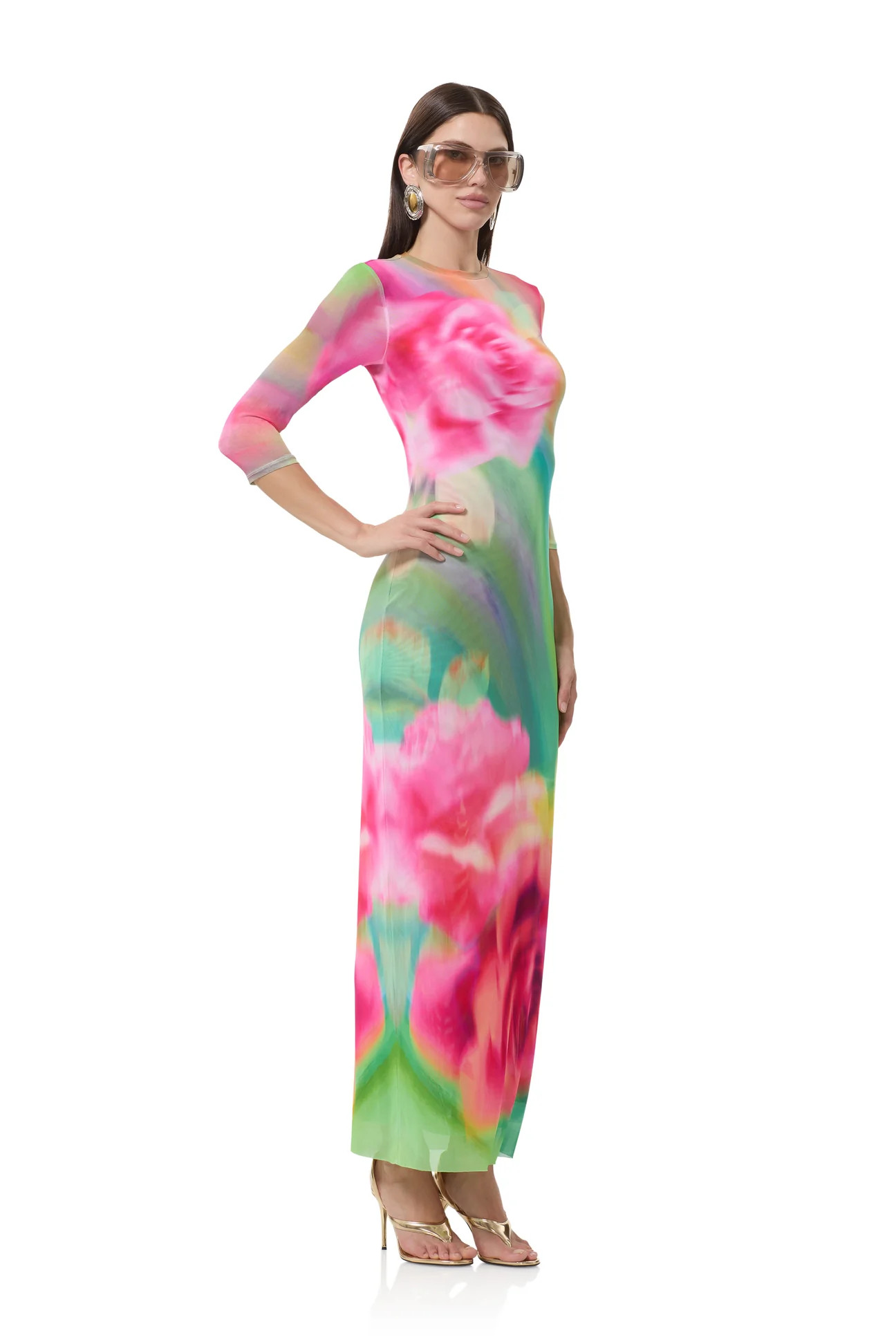 Kira Dress - Green Rose | ShopAFRM