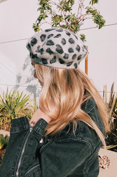 Lucky in Leopard Beret | Amaryllis Apparel