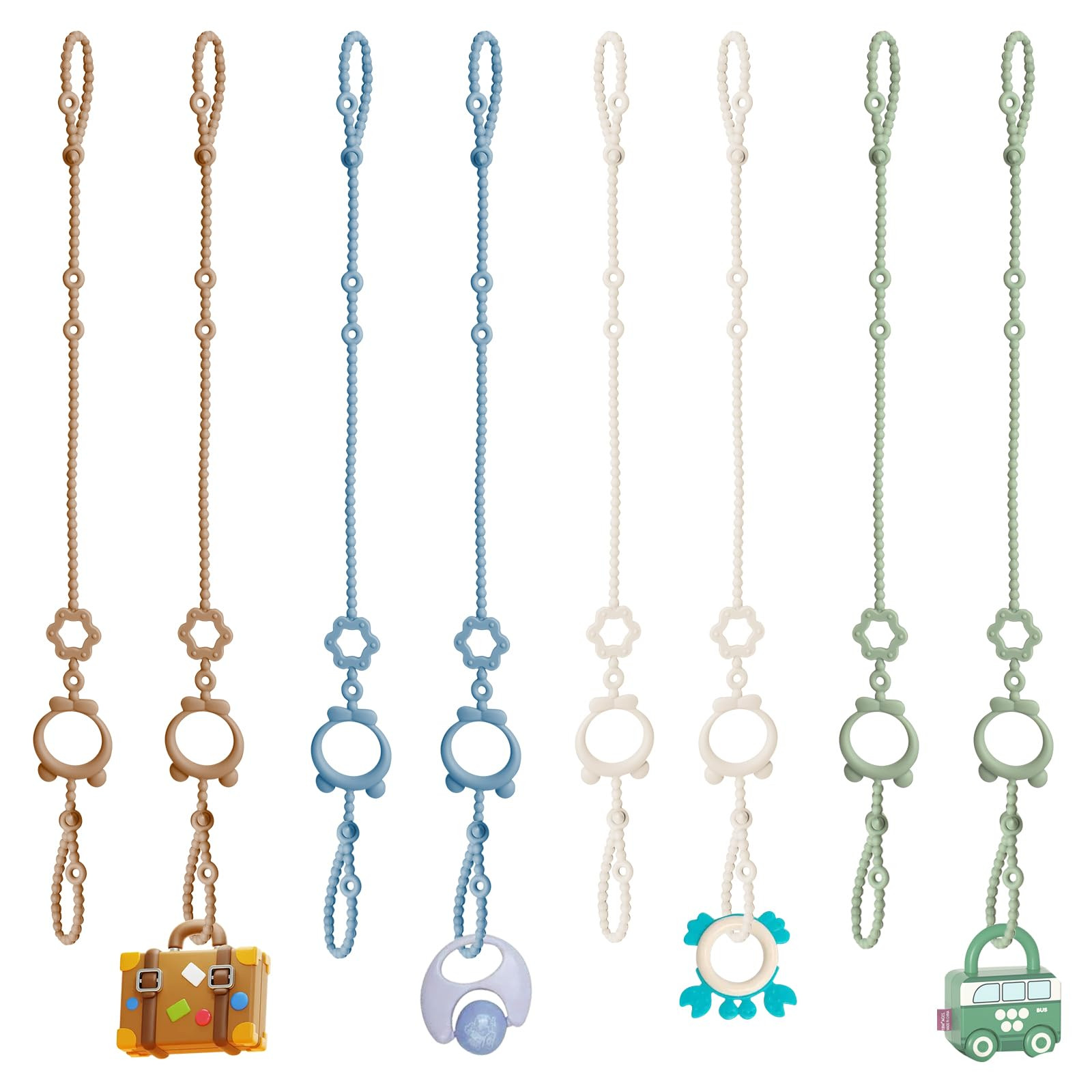 Silicone Pacifier Clip,High Chair,Stroller Accessories,Cribs,Rocking Chair | Amazon (US)