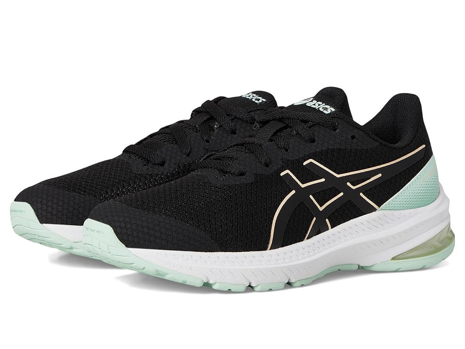 ASICS Kids GT-1000 12 GS (Little Kid/Big Kid) Kid's Shoes Black/Apricot Crush : 3.5 Big Kid M, Synthetic/Textile | Zappos