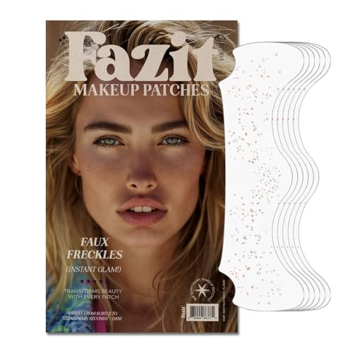 Fazit Makeup Patches - Face Makeup Patches - Beauty Face Makeup - Brown Fake Freckles - Waterproof Faux Freckles - Fazit Faux Freckle Patches - Temporary Face Freckles For Women - 6 count | Amazon (US)