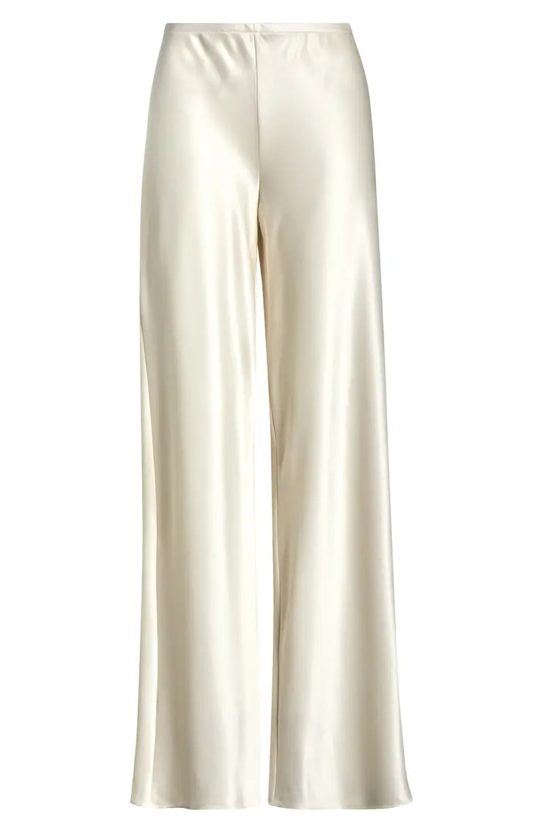 Gale High Waist Satin Pants | Nordstrom
