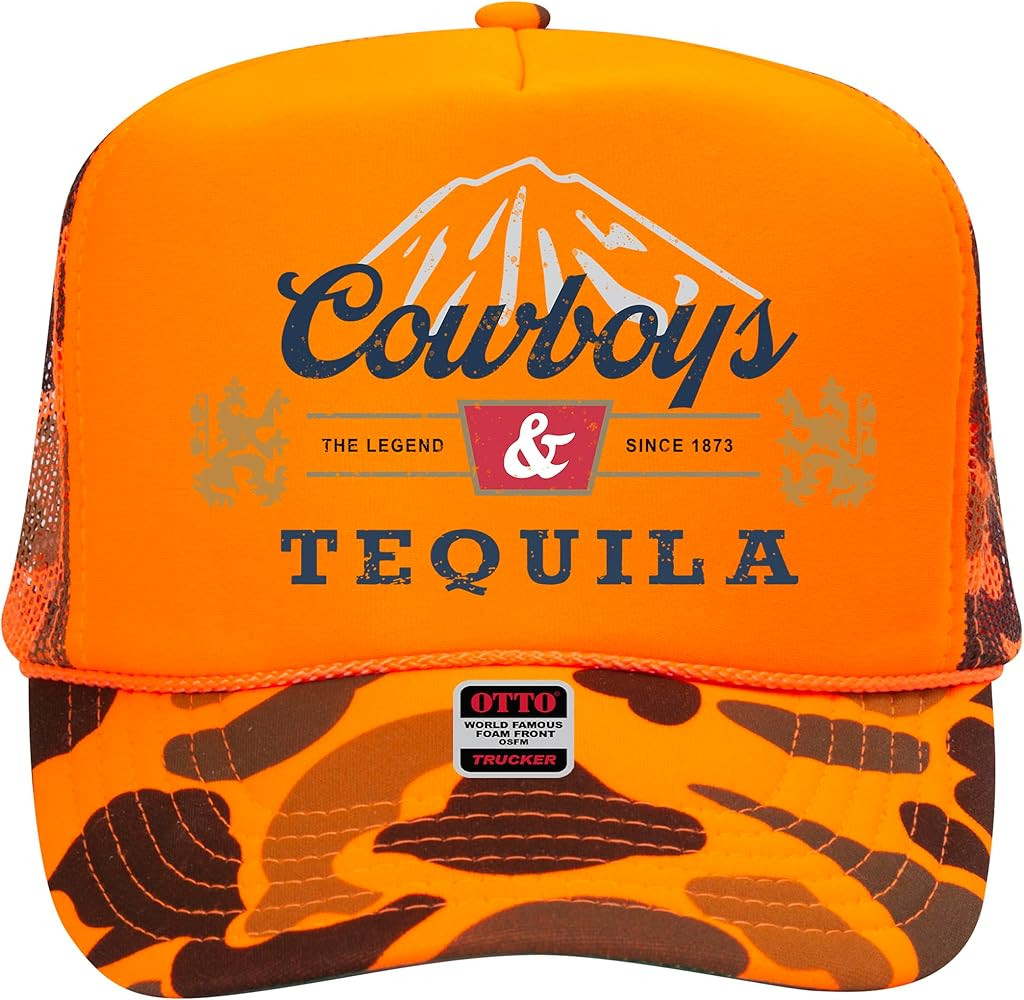 Cowboys and Tequila Trucker Hat - Premium Snapback for Men and Women - Cowgirl Western Beer Count... | Amazon (US)
