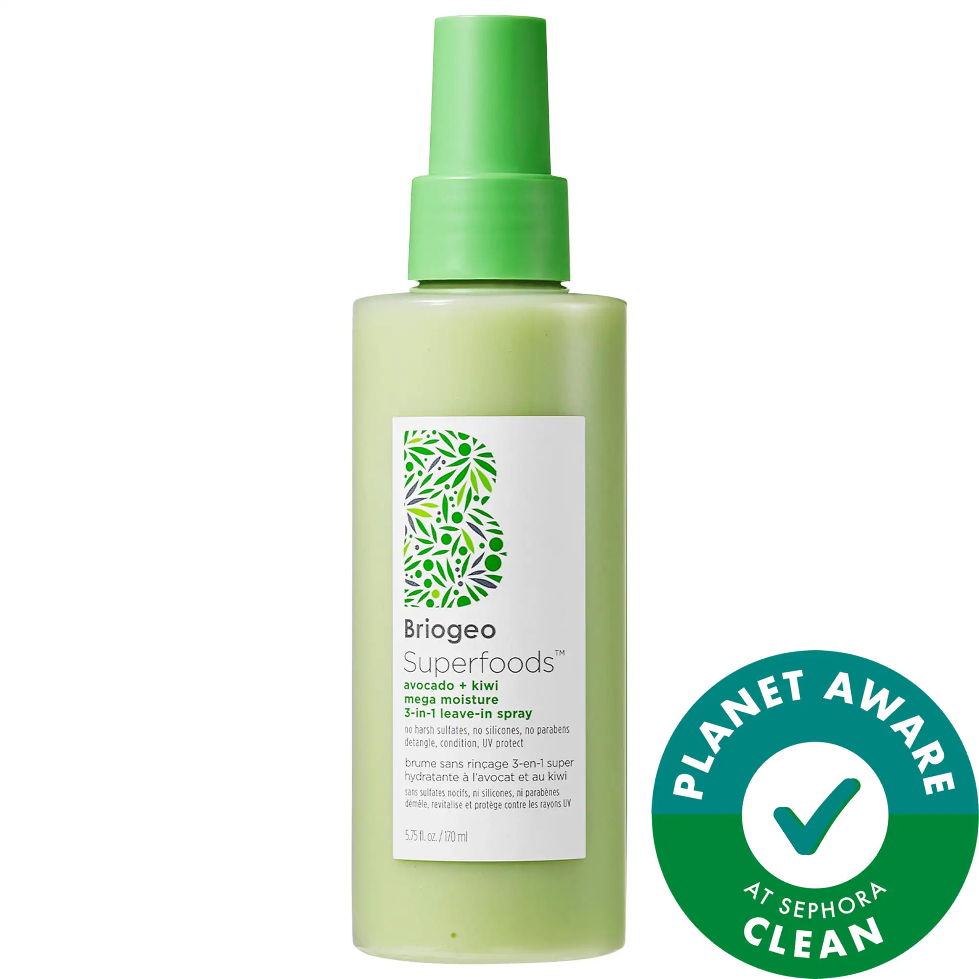 Briogeo Superfoods Avocado + Kiwi Moisture Leave-In Conditioner 5.75 oz / 170 mL | Sephora (US)