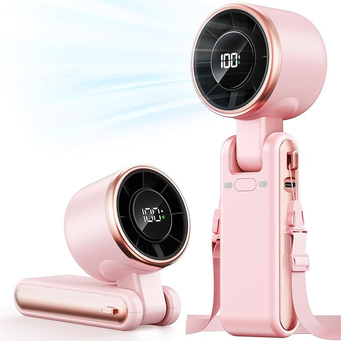 Bearwind Portable Handheld Turbo Fan - 5 Gear High Speed 4000mAh Rechargeable Mini Personal Hand ... | Amazon (US)