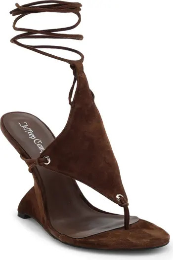 Jeffrey Campbell Pachouli Ankle Wrap Wedge Sandal (Women) | Nordstrom | Nordstrom