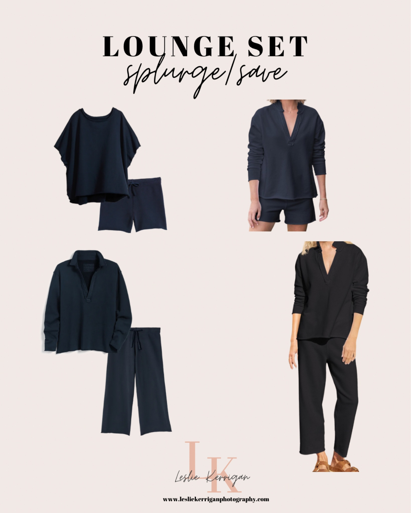 Splurge or save...either way this is a great set for lounging or traveling!  Comes in a pants option or shorts option!

#LTKOver40