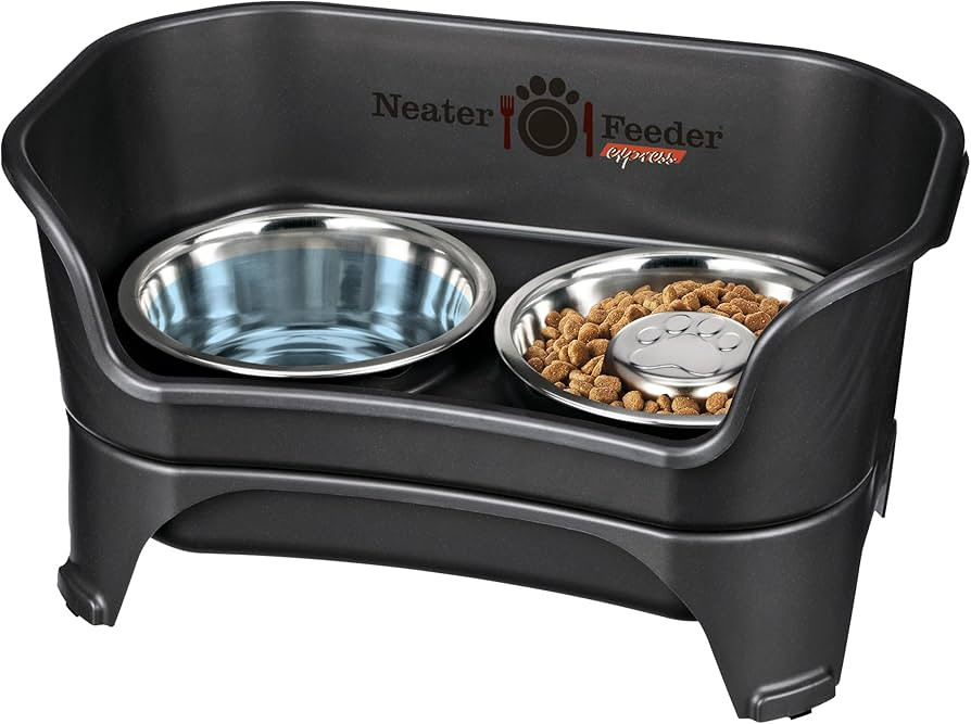Neater Feeder - Express Model w/Slow Feed Bowl - Mess-Proof Dog Bowls (M/L, Black) Made in USA ... | Amazon (US)