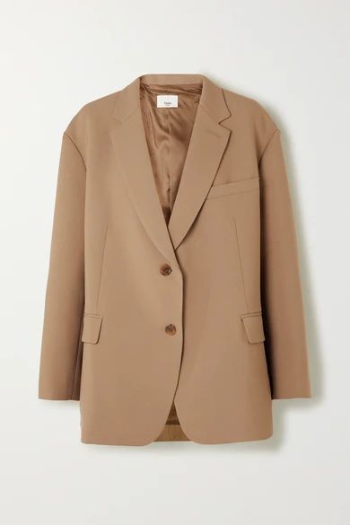 Frankie Shop - Bea Gabardine Blazer - Sand | NET-A-PORTER (US)