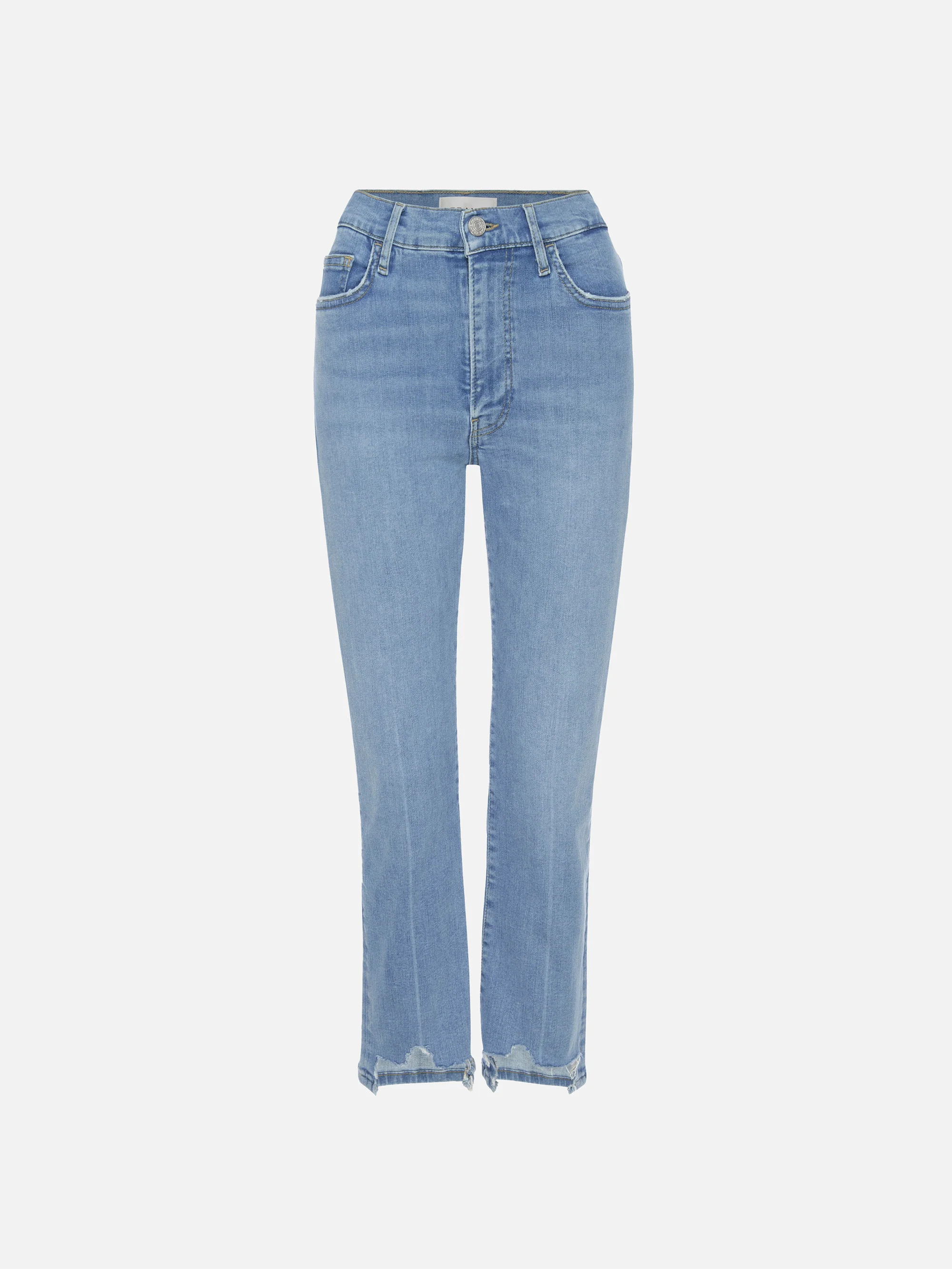 Le High Straight Raw Fray -- Clearwater Modern Chew | Frame Denim