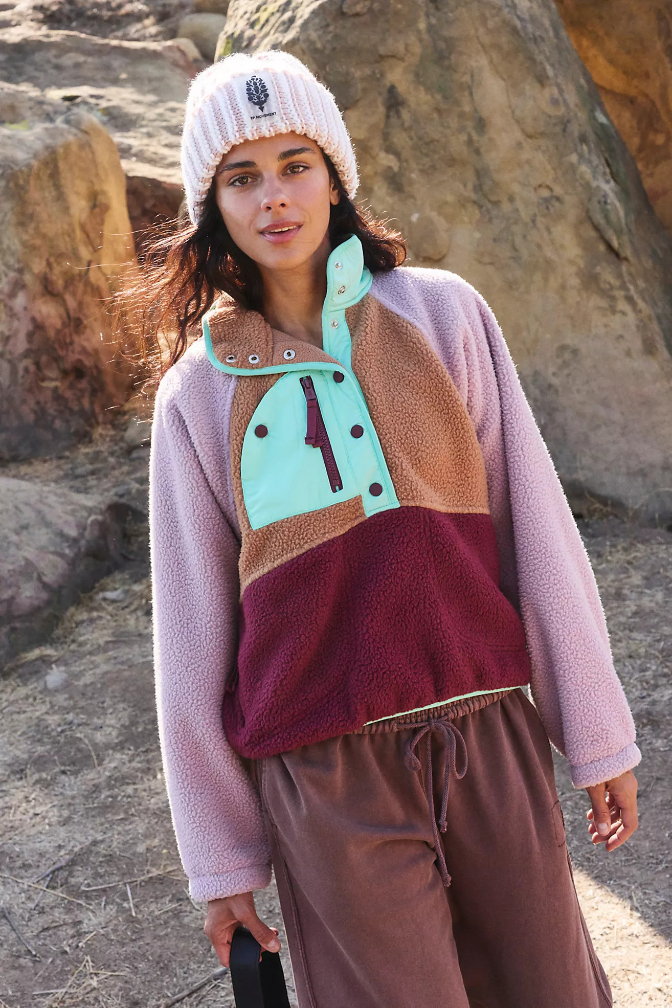 Hit The Slopes Colorblock Fleece Pullover | Free People (Global - UK&FR Excluded)
