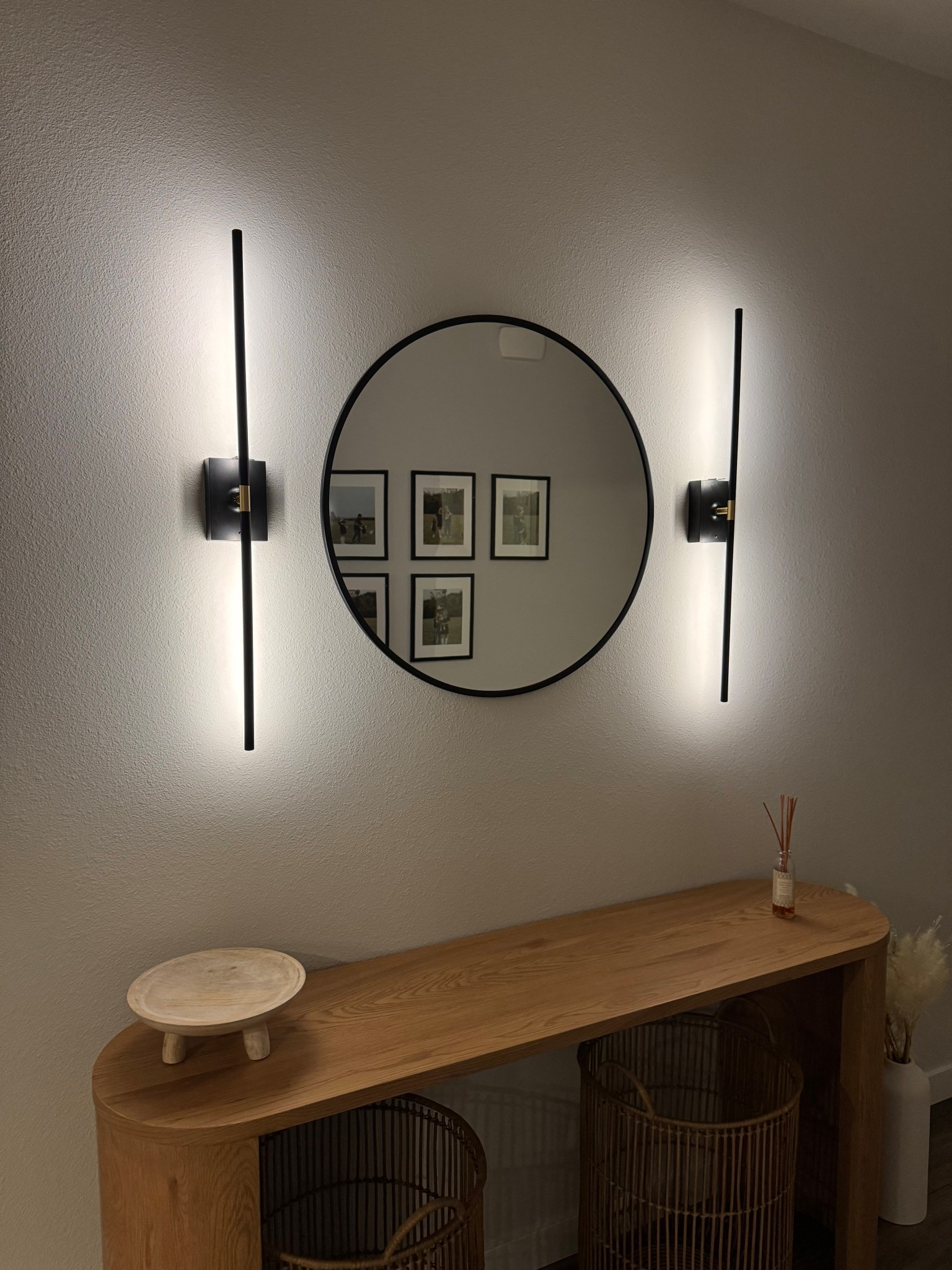 The best wall scone find & deal!! ($50 for 2)
So happy to finally get something in this space 🤍 

#LTKFindsUnder100 #LTKHome