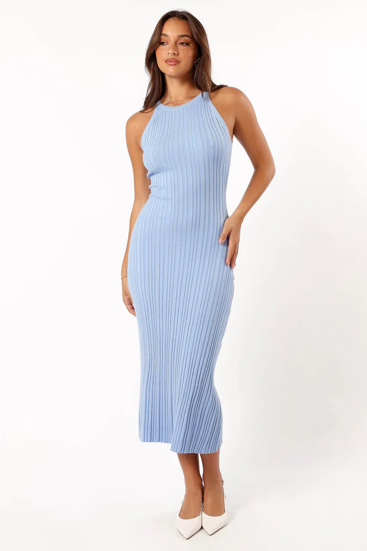 Brighton Maxi Dress - Dusty Blue | Petal & Pup (US)
