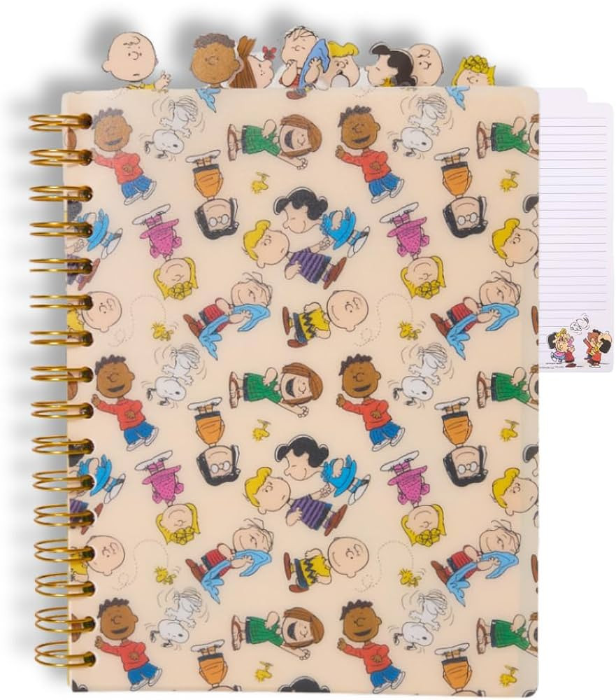 Peanuts Gang Journal Notebook, Spiral Bound, 144 Lined Pages, 8 x 7 inches – Peanuts Snoopy Cha... | Amazon (US)