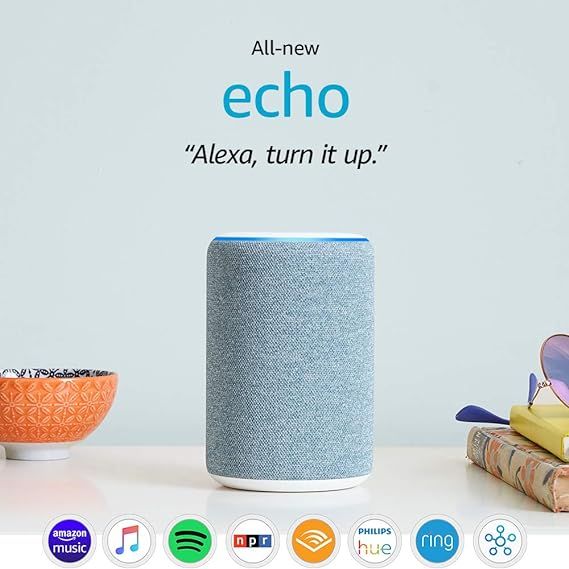 All-new Echo (3rd Gen) - Smart speaker with Alexa - Twilight Blue | Amazon (US)