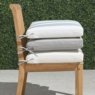 Knife-edge Outdoor Chair Cushion with Sunbrella Fabric & Resilient Polyester Fill | Frontgate