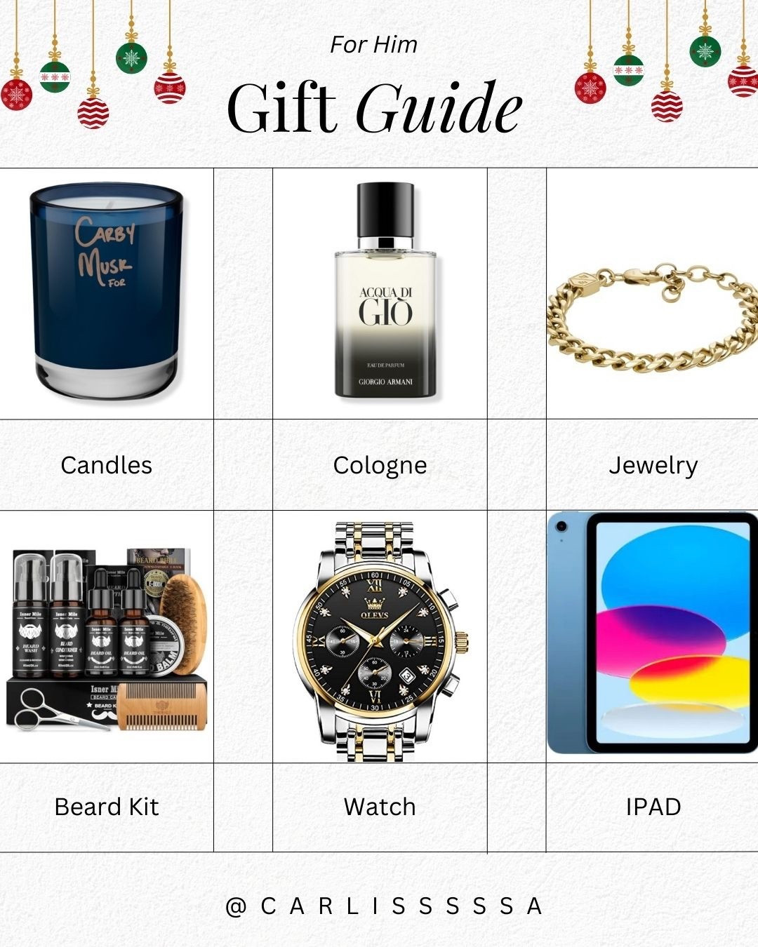 GIFTS FOR HIM ❄️🤎🎄

gift guide for him, christmas gifts for him, practical gift ideas, mens christmas gifts, tech and lifestyle gifts, holiday gift inspiration, #GiftGuideForHim #MensGifts #ChristmasGiftIdeas #HolidayShopping #PinterestChristmas #LTKHoliday

#LTKGiftGuide #LTKHoliday #LTKMens