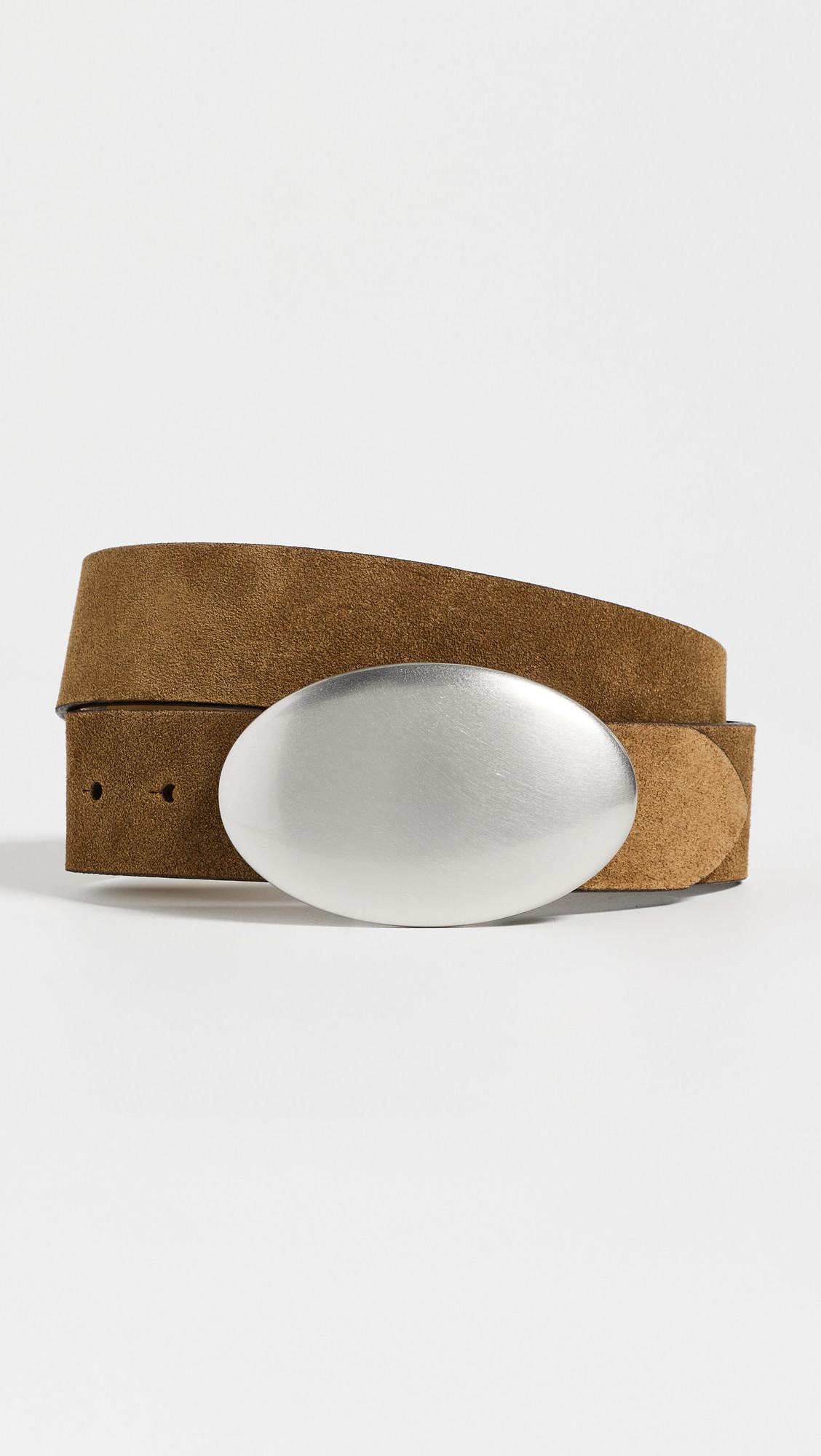 Madewell Oval Plaque Buckle Belt Dark Carob S | Shopbop