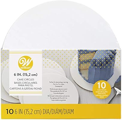 Wilton 6-Inch Round Cake Boards, 10-Count | Amazon (US)