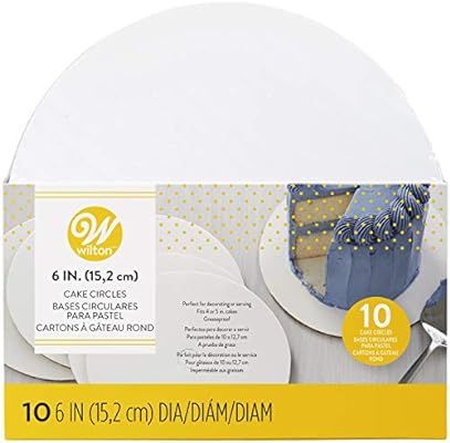 Wilton 6-Inch Round Cake Boards, 10-Count | Amazon (US)