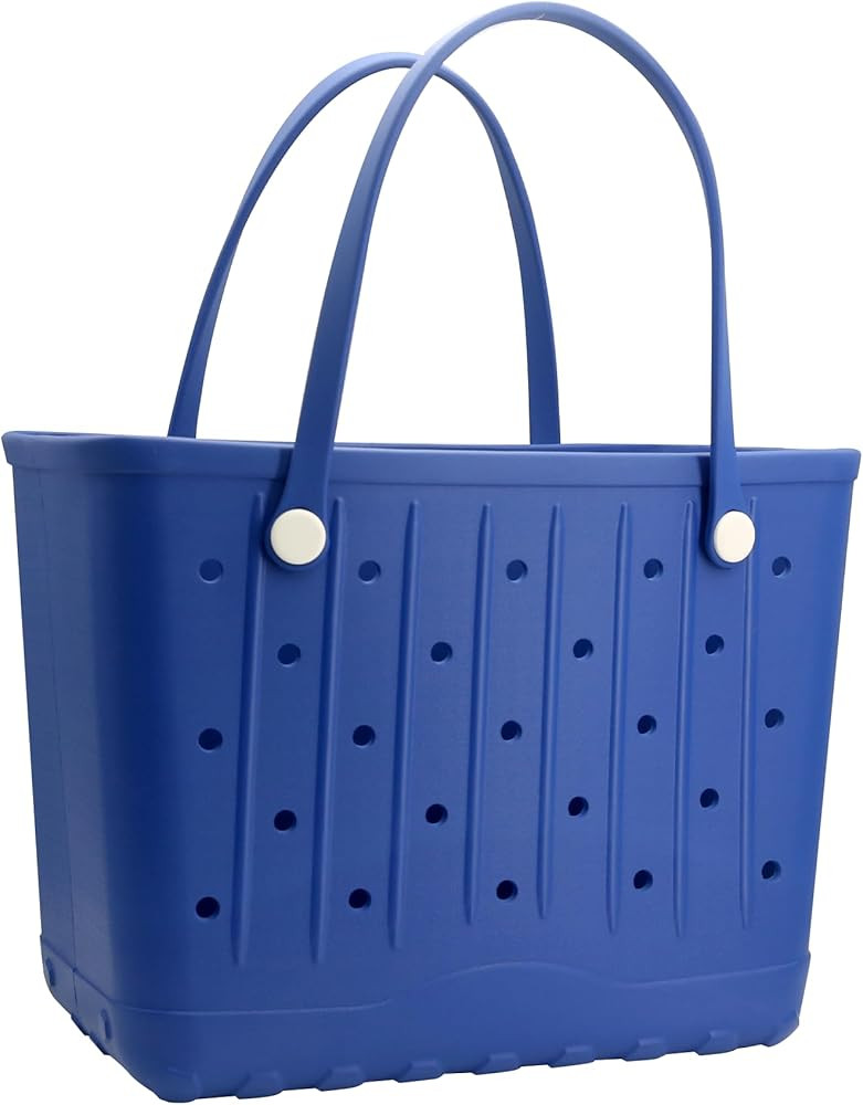 Large Rubber Beach Bag Travel Totes Mens Womens Waterproof Rubber Beach Tote for Work, Picnics, S... | Amazon (US)