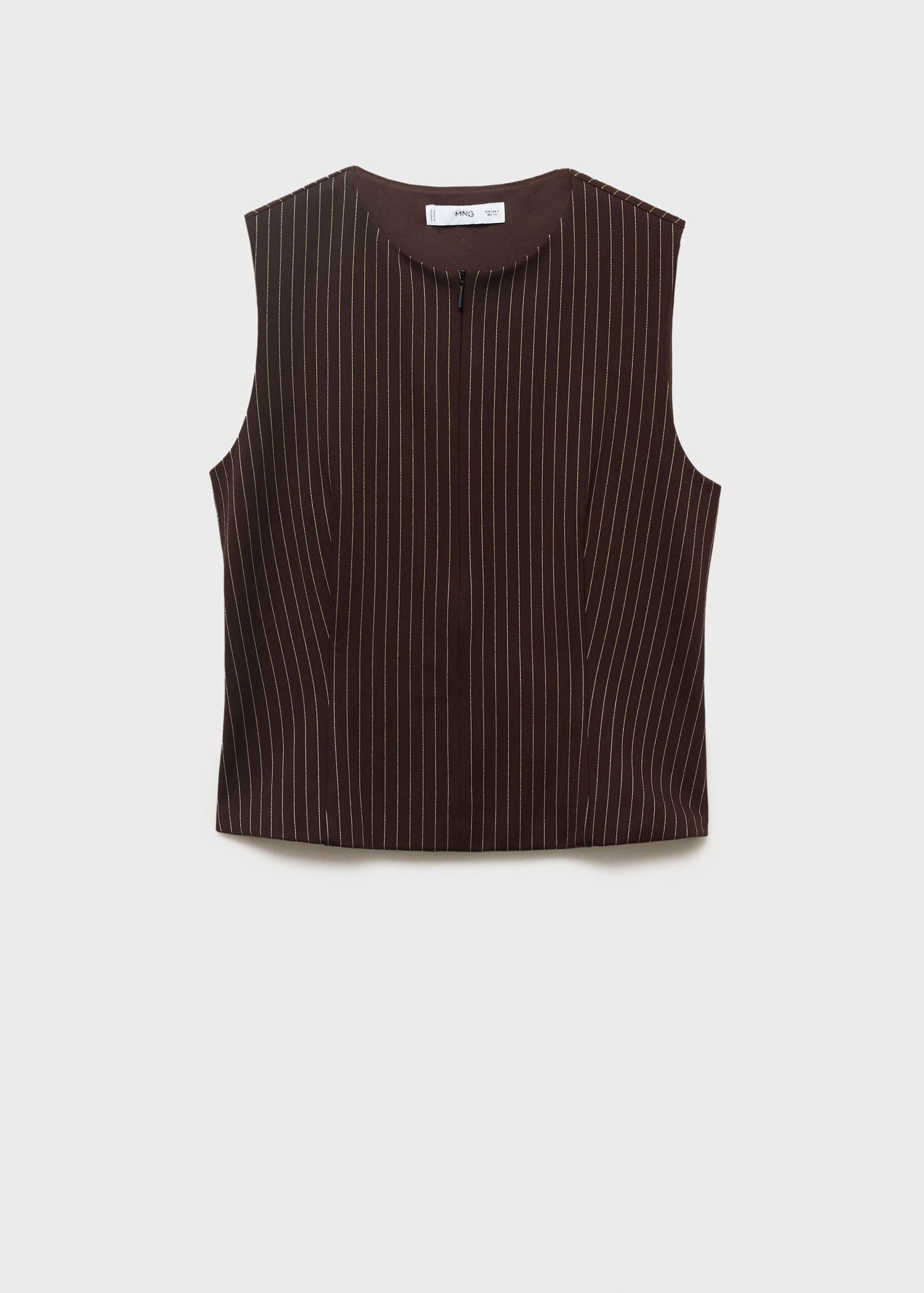 Fitted zip-up top - Women | MANGO United Kingdom | MANGO (UK)