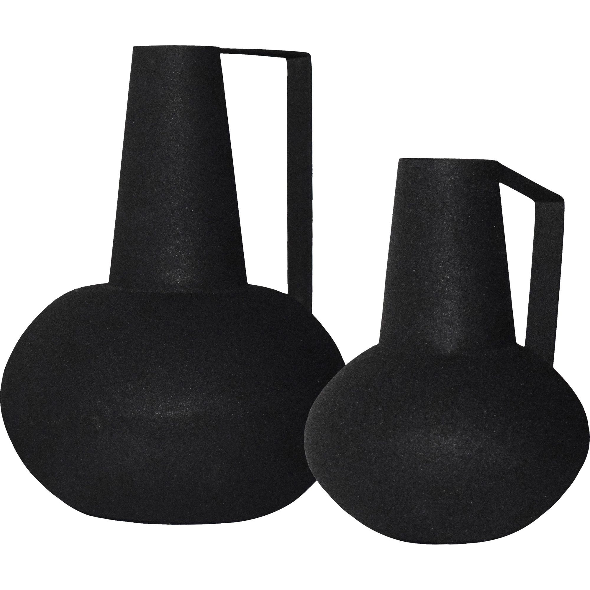 Signature Home Collection Set of 2 Matte Black Architectural Angle Vases 10" - Walmart.com | Walmart (US)