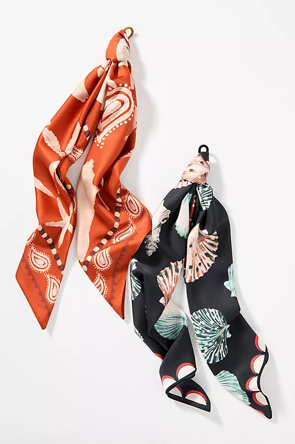 Palm Printed Hair Scarves, Set of 2 | Anthropologie (US)