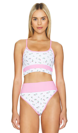 Eva Top in Peony Blossom Colorblock | Revolve Clothing (Global)