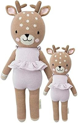 CUDDLE + KIND Violet The Fawn Little 13" Hand-Knit Doll – 1 Doll = 10 Meals, Fair Trade, Heirlo... | Amazon (US)