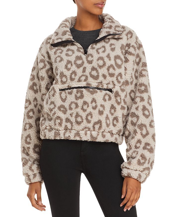 AQUA Athletic
            
    
                
                    Leopard Print Sherpa Fleece ... | Bloomingdale's (US)