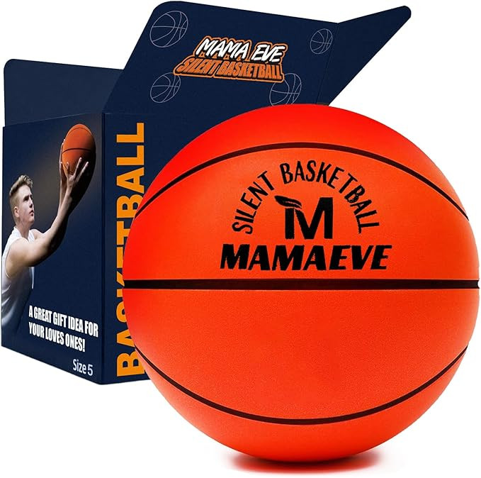 Silent Basketball Size 7 Size 5 and Size 3, New Upgraded Grooved Airless Indoor Basketball, Non-d... | Amazon (US)
