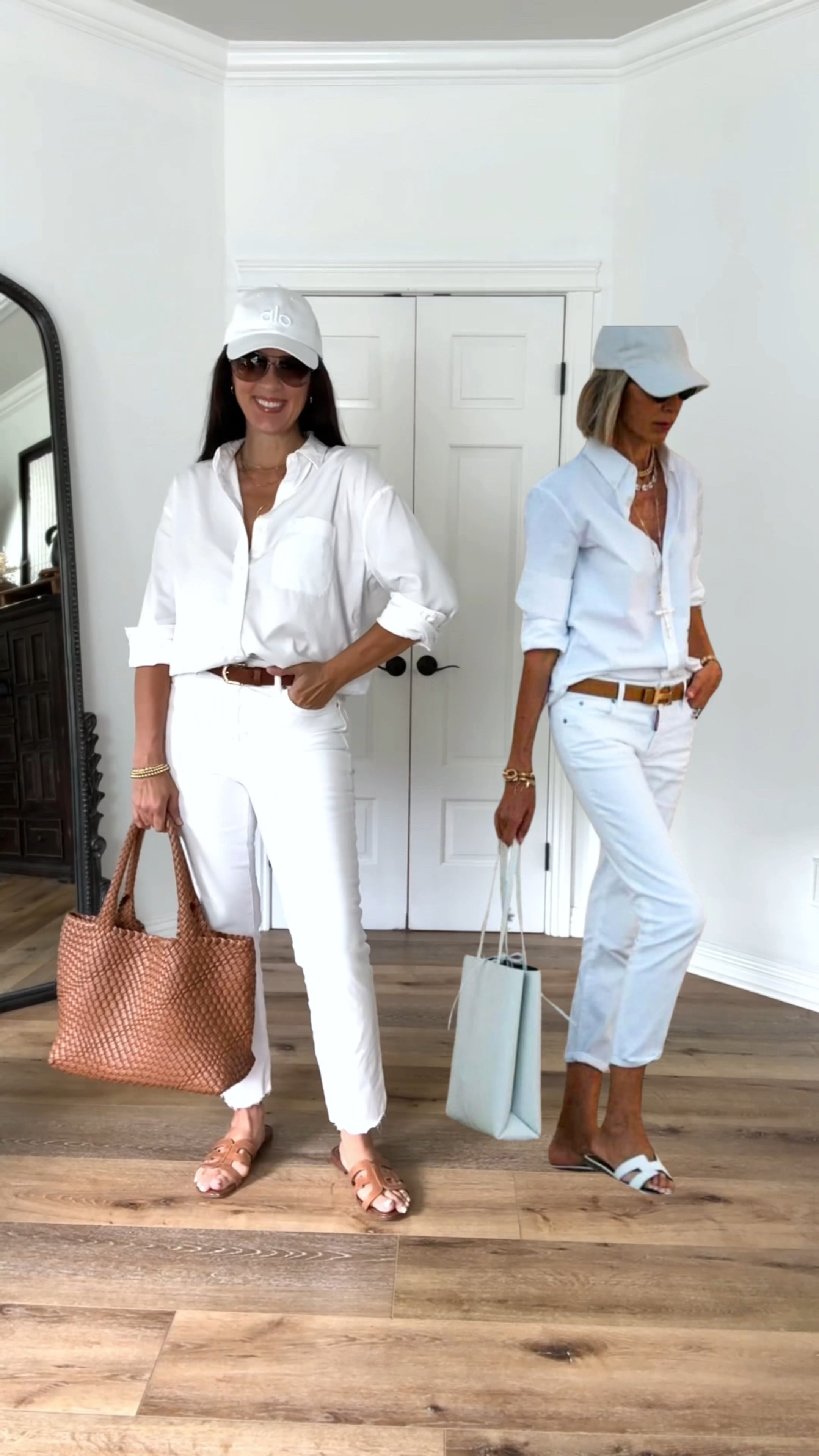 Summer whites Pinterest inspo!

Sizing:
White button down-Faherty, wearing medium
White ankle jeans-Paige, wearing 28

summer outfit | casual outfit | white hat | monochromatic outfit | Bottega



#LTKOver40 #LTKFindsUnder100 #LTKStyleTip