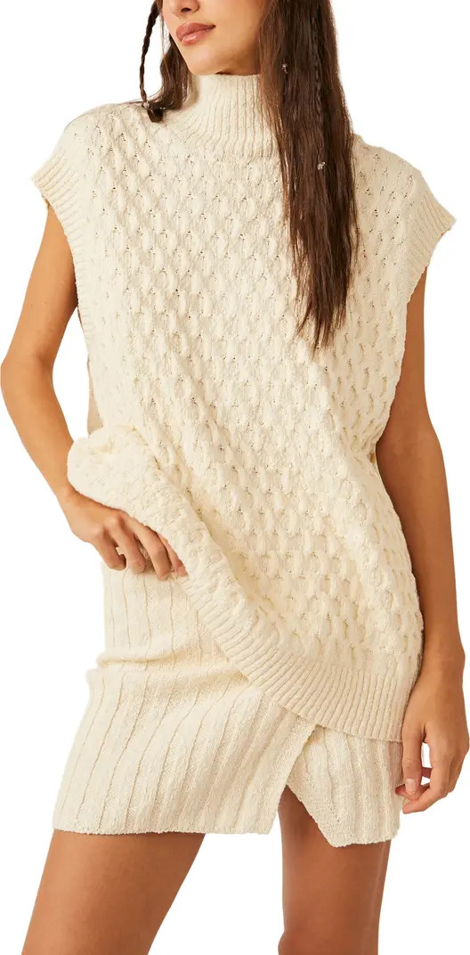 Free People Rosemary Cotton Blend Sweater & Miniskirt Set | Nordstrom | Nordstrom