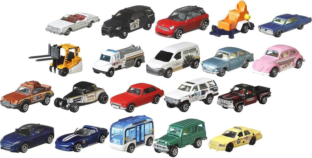 Matchbox Toy Cars or Trucks 20-Pack, Variety Set of 20 Die-Cast 1:64 Scale Cars, Buses, Fire, Con... | Amazon (US)