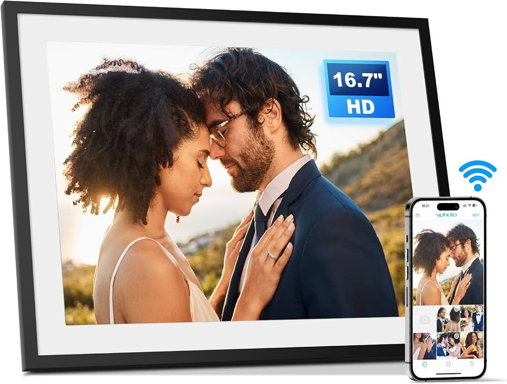 Amazon.com : Arktronic 16.7 Inch Extra Large Digital Picture Frame WiFi 32GB, Electronic Photo Fr... | Amazon (US)