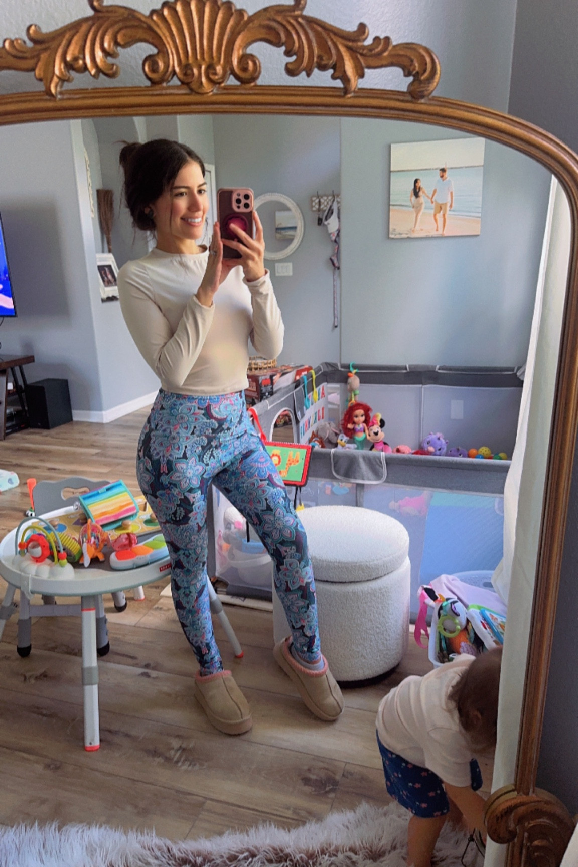 Mom OTD 🩷 the comfiest and most flattering leggings and buttery soft long sleeve.  Everything on sale 🥰

#LTKActive #LTKStyleTip #LTKSaleAlert