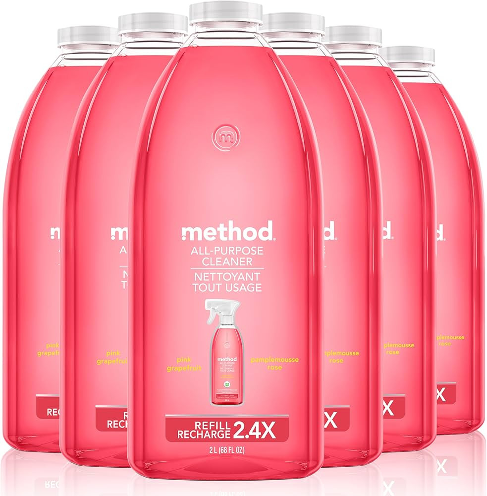 Method All-Purpose Cleaner Refill, Pink Grapefruit, Plant-Based and Biodegradable Formula Perfect... | Amazon (US)