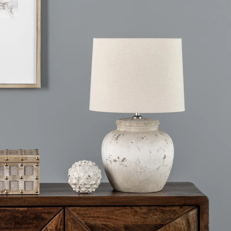 Muskota 19.5" Gray Table Lamp | Wayfair North America