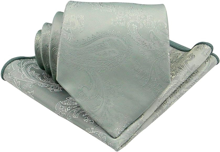 Gollate Mens Silk Paisley Tie Set : Necktie and Pocket Square - (Available in Standard 58 - inch ... | Amazon (US)