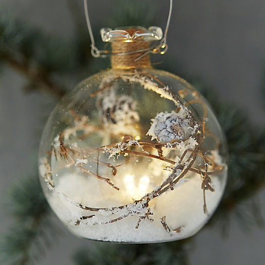 Forest Scene Lighted Globe Ornament | Terrain