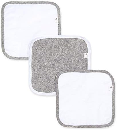 Burt's Bees Baby - Washcloths, Absorbent Knit Terry, Super Soft 100% Organic Cotton (Heather Grey... | Amazon (US)
