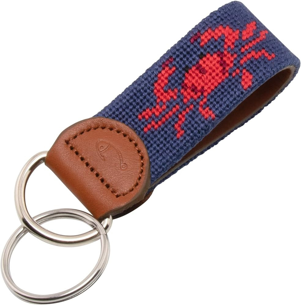 Leather Hand-Stitched Needlepoint Key Fob or Key Chain | Amazon (US)