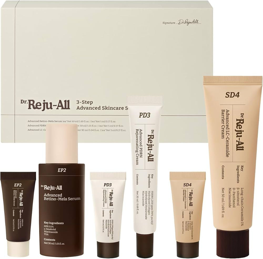 Dr.Reju-All Advanced Skincare System - Complete Gift Set with HPR Retinol Serum, PDRN Cream, Cera... | Amazon (US)